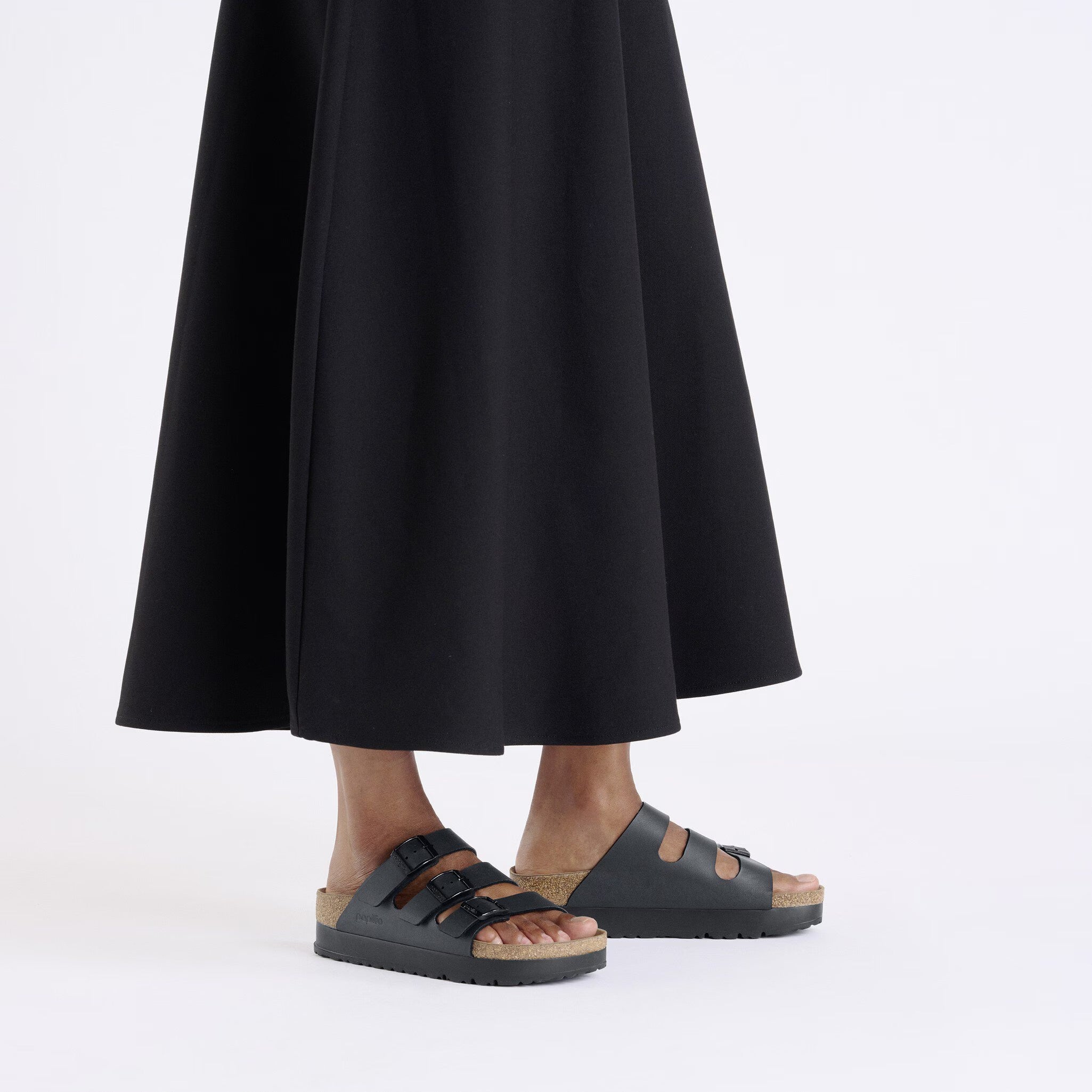 Florida III Platform (Black Birko-Flor) when worn
