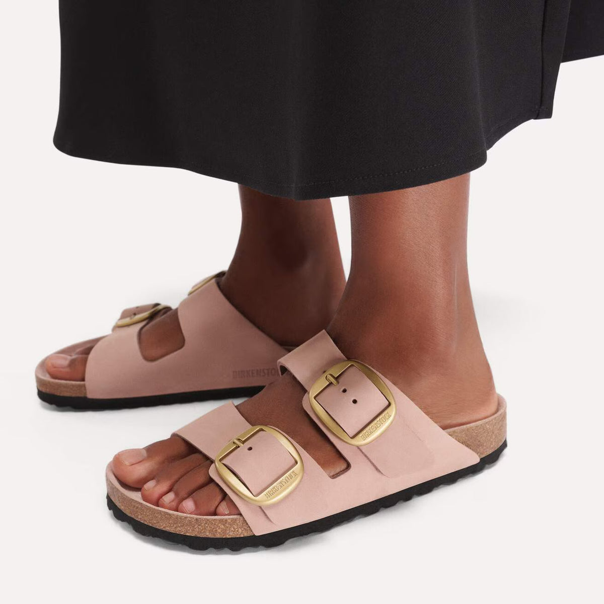 Arizona Big Buckle (Soft Pink Nubuck) when worn