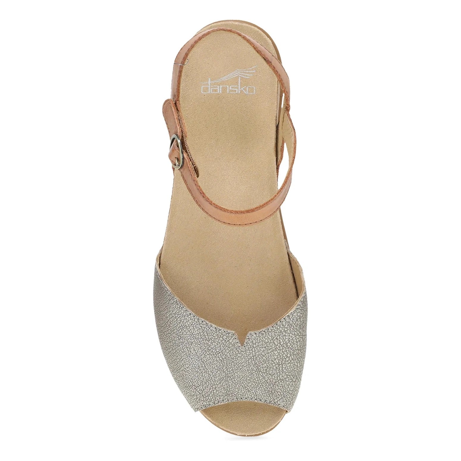 Cass (Platino/Tan Leather) top