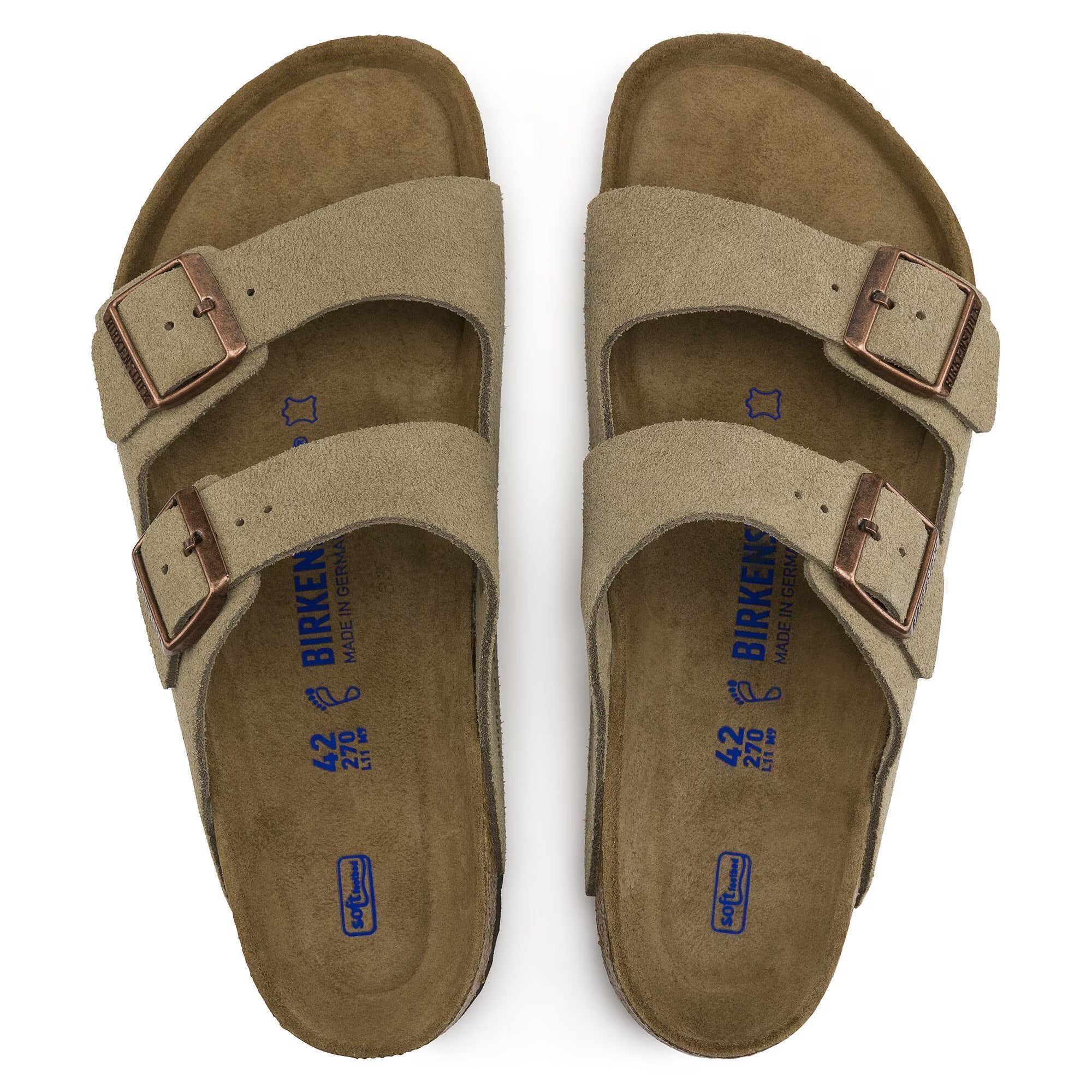 Arizona Soft Footbed (Taupe Suede) top