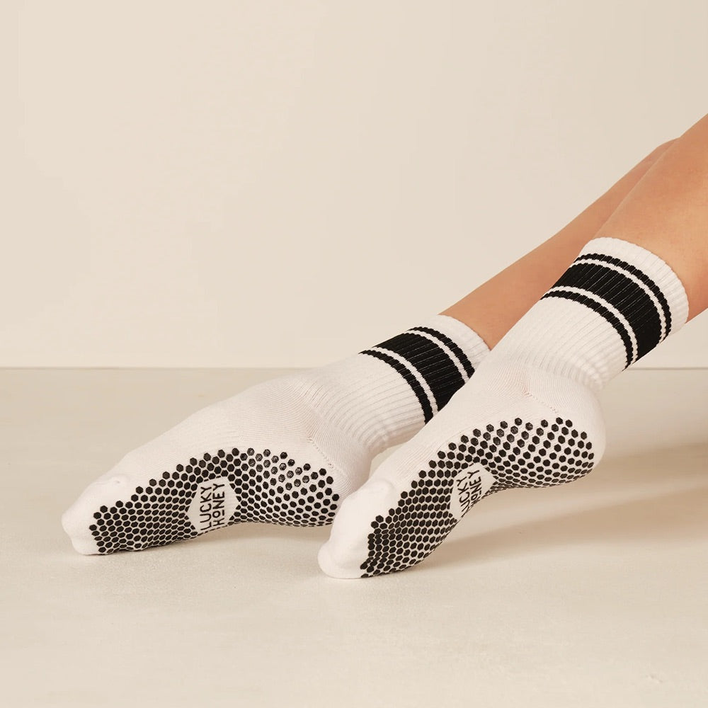 The Crew Sock (White Black)2