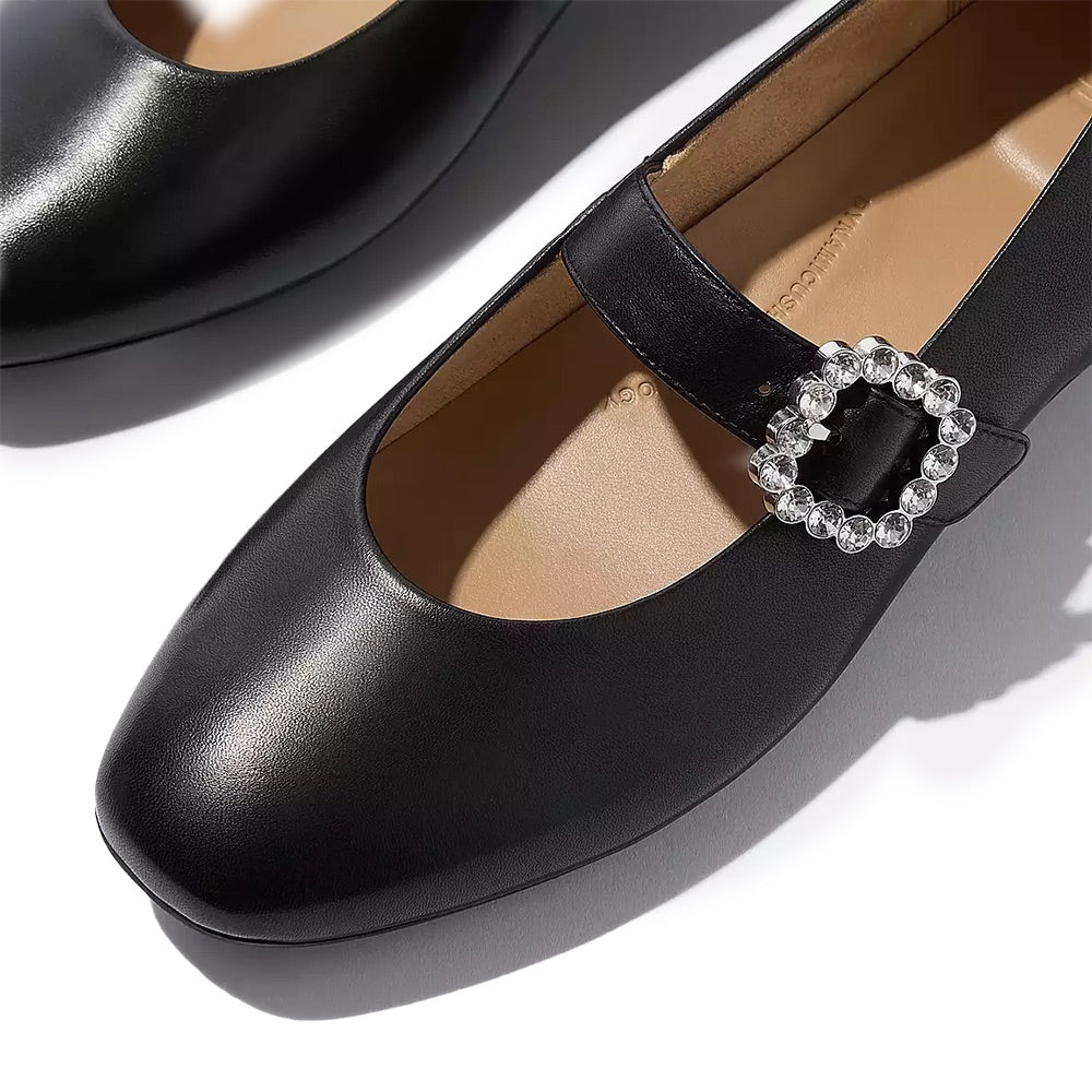 Delicato Crystal Mary Jane (Black) detail