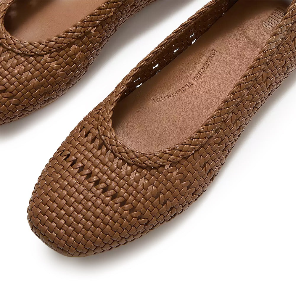 Delicato Woven Ballerina (Terracotta Tan) detail