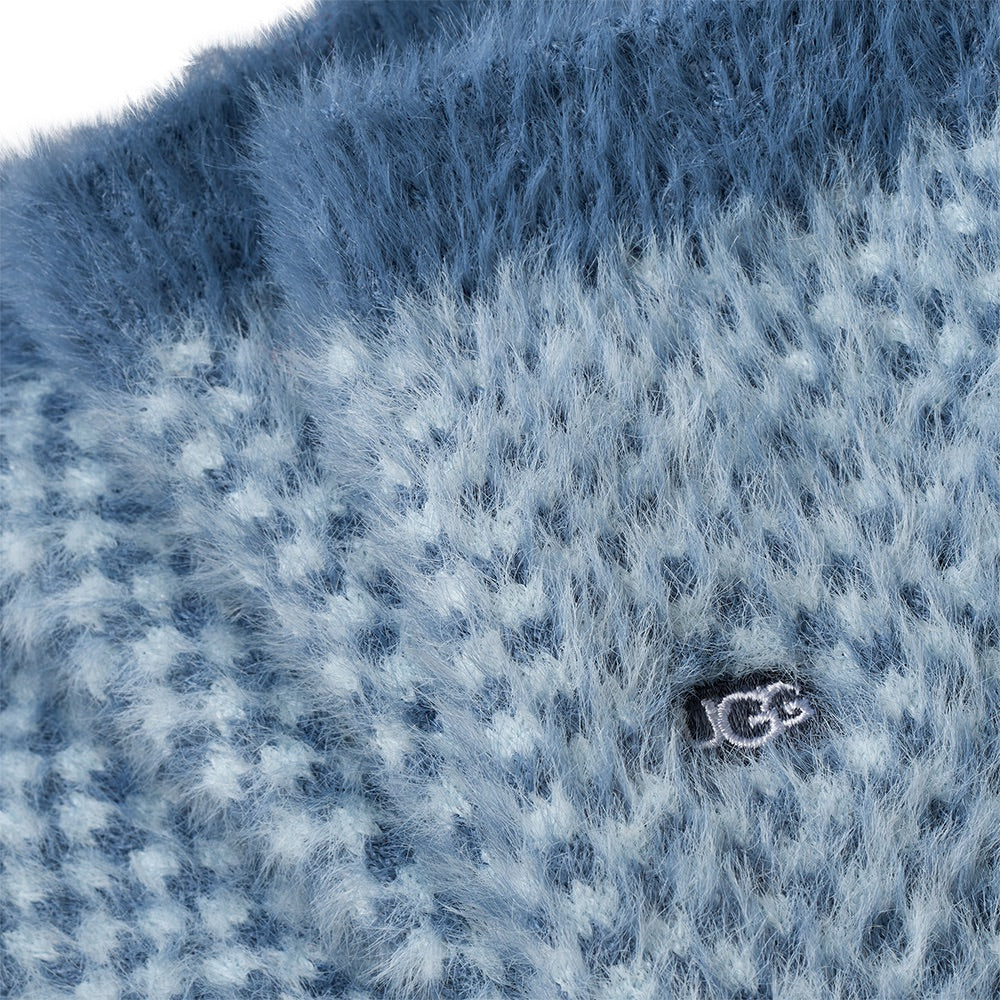 Women's Enlie Crew Socks (TAHOE BLUE / SKY BLUE CHECK) details