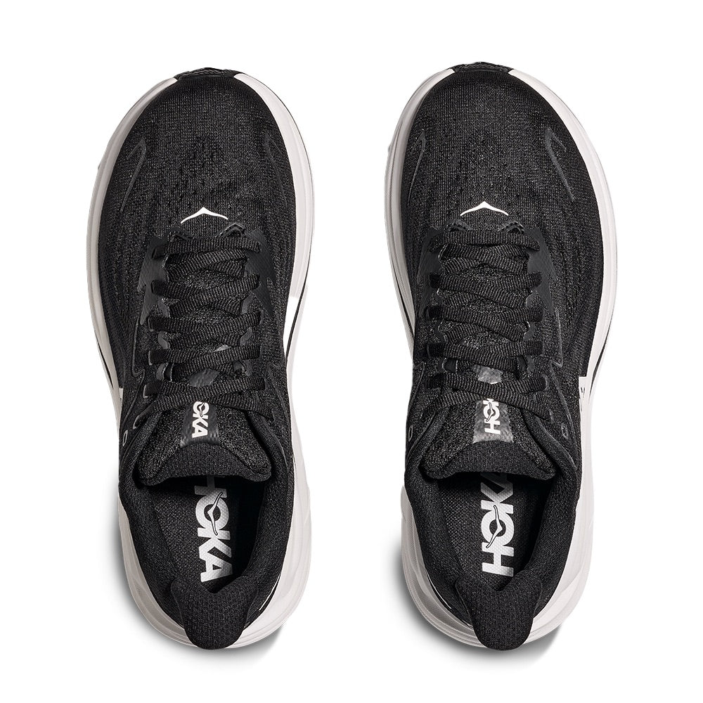 Men's Clifton 10 (Black/White) top