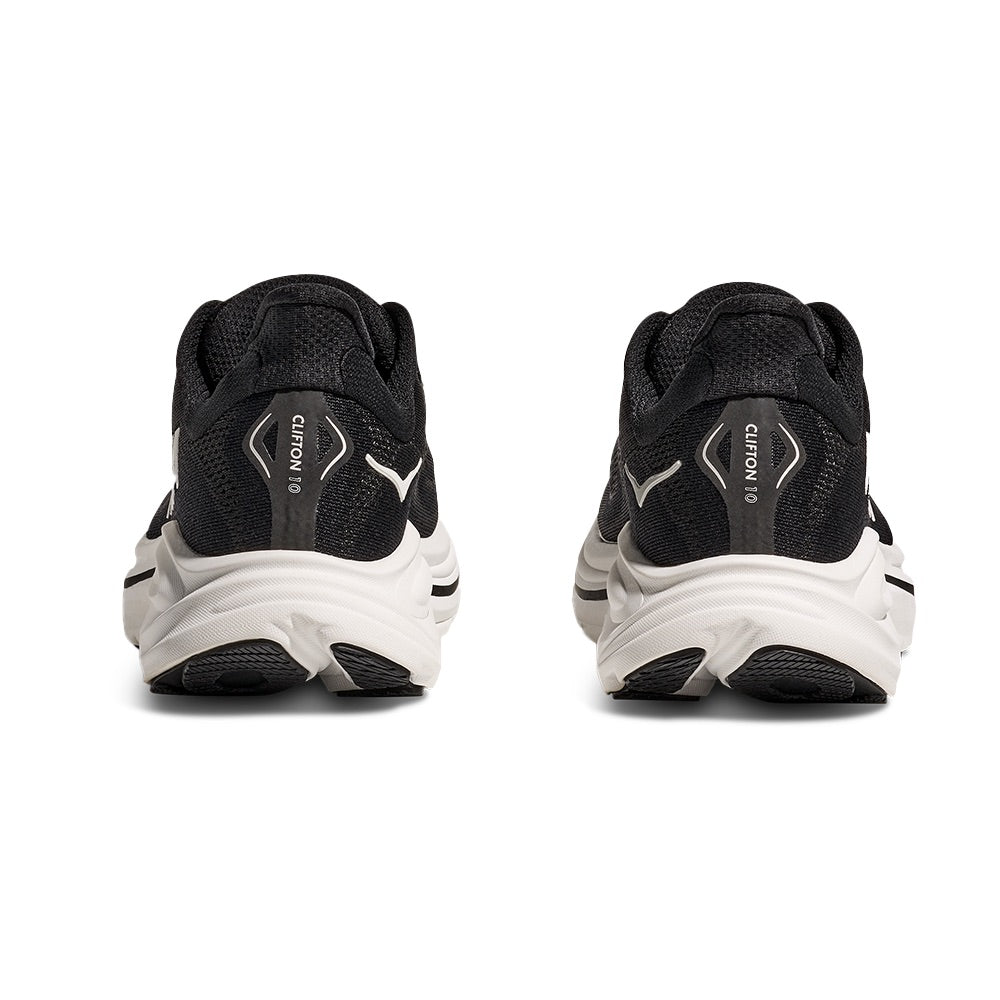 Men's Clifton 10 (Black/White) back