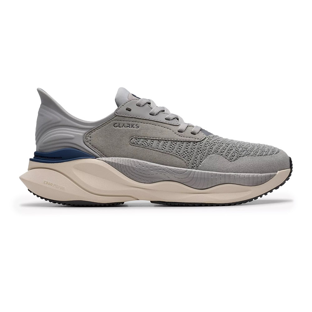 Men's Clarks Pace (Grey) side