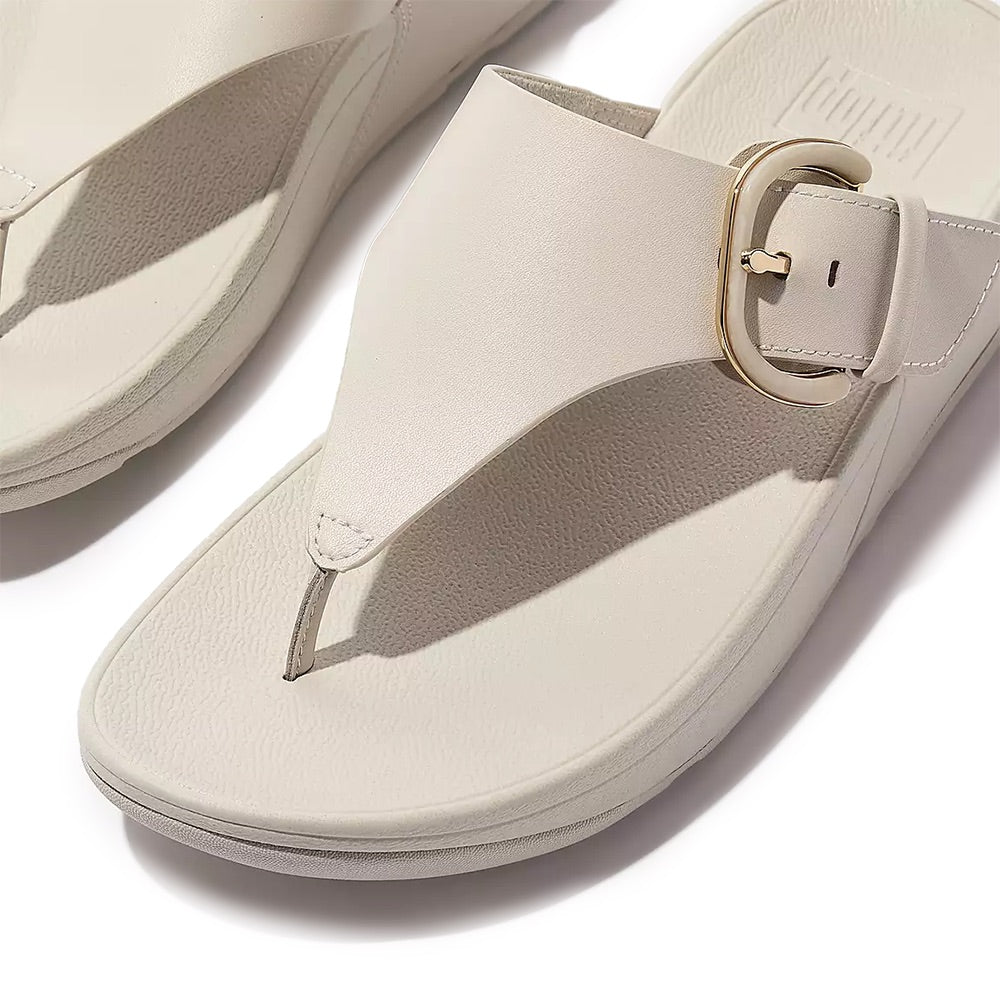 Lulu Resin Buckle Toe-Post (Paris Beige) detail