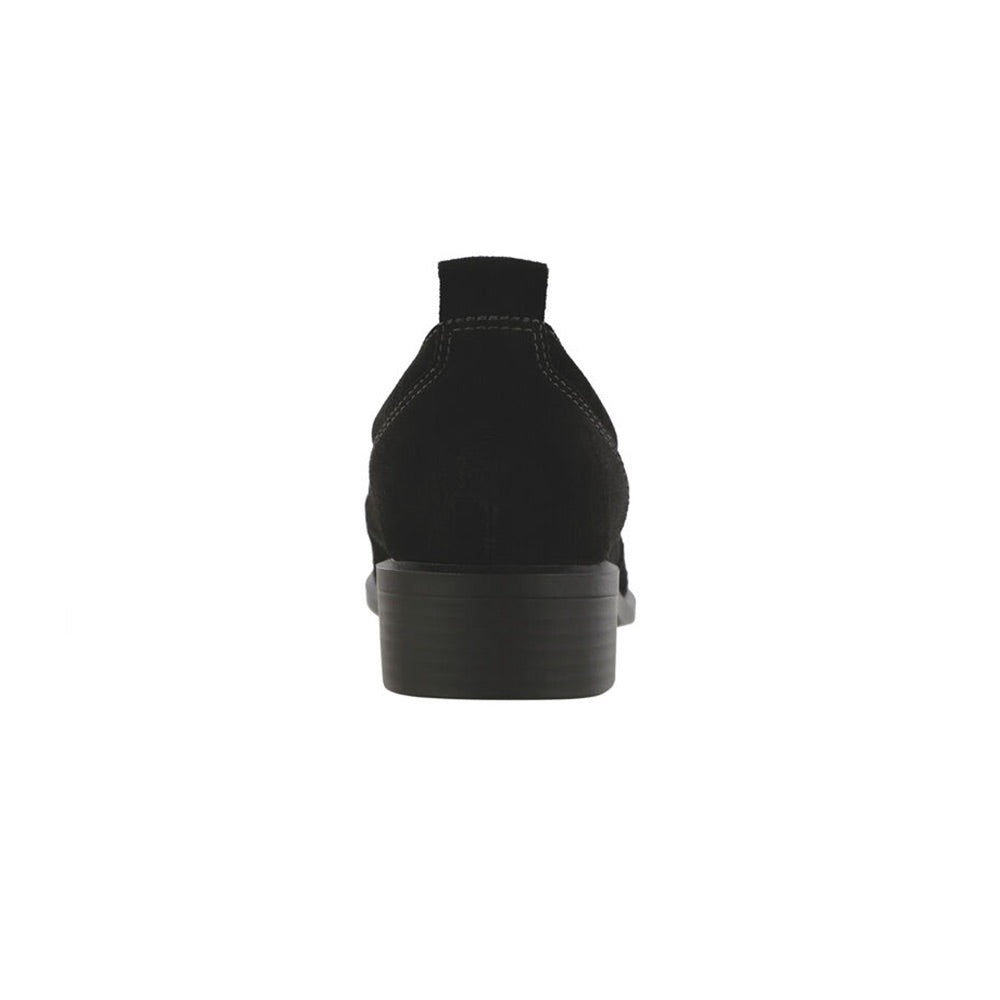 Women's Saddle (Black Suede) back