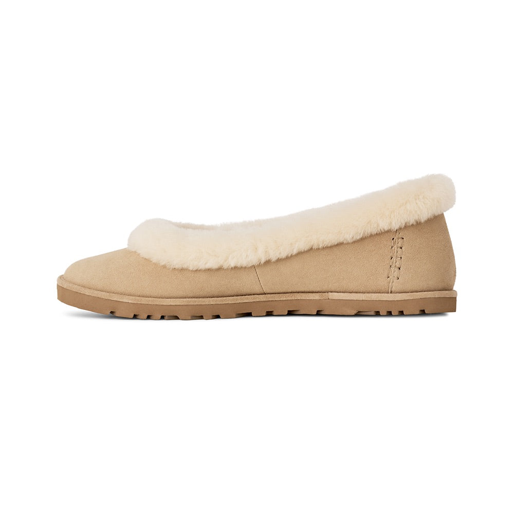 Women's Zora Ballet Flat (Sand) other side