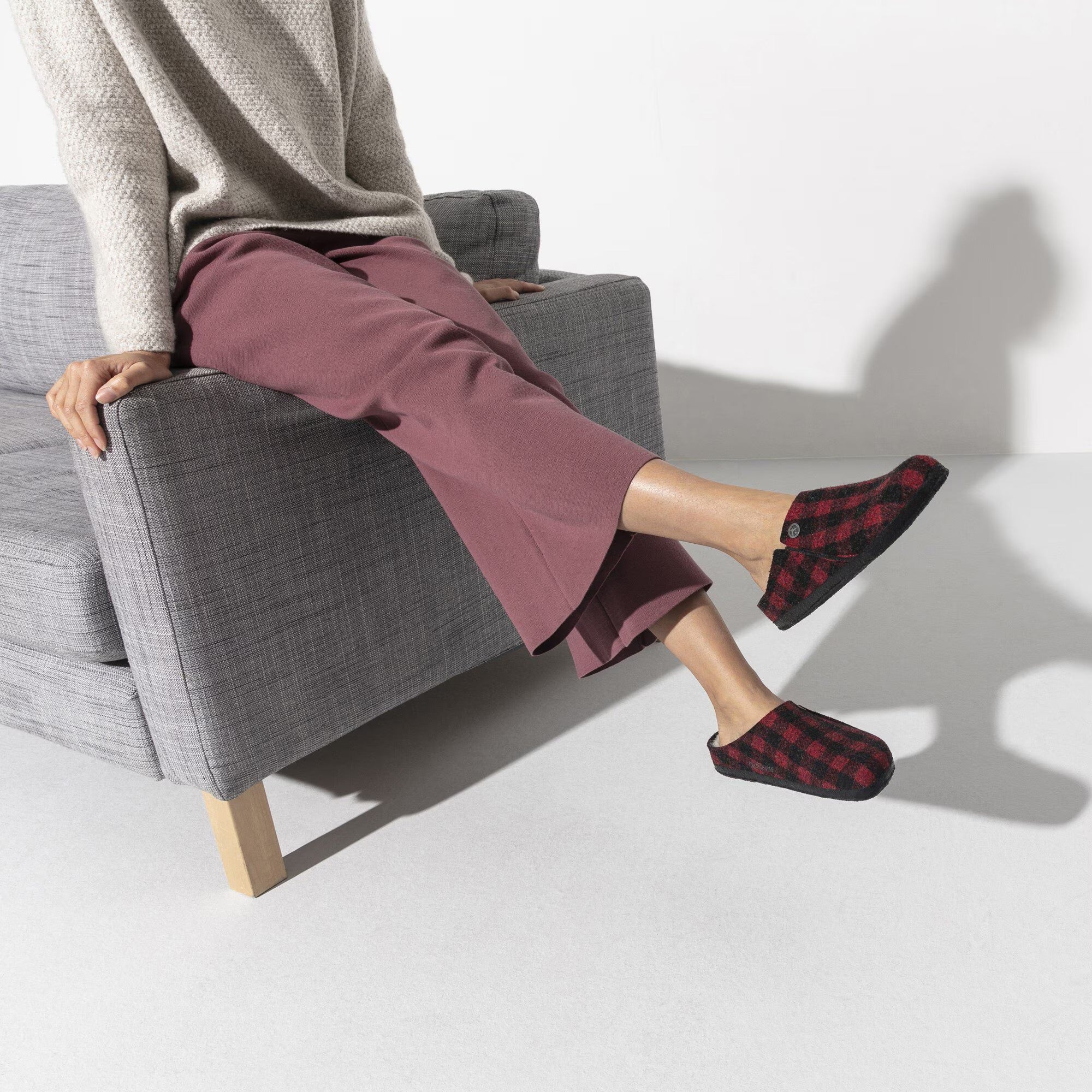 Zermatt (Plaid Red) when worn