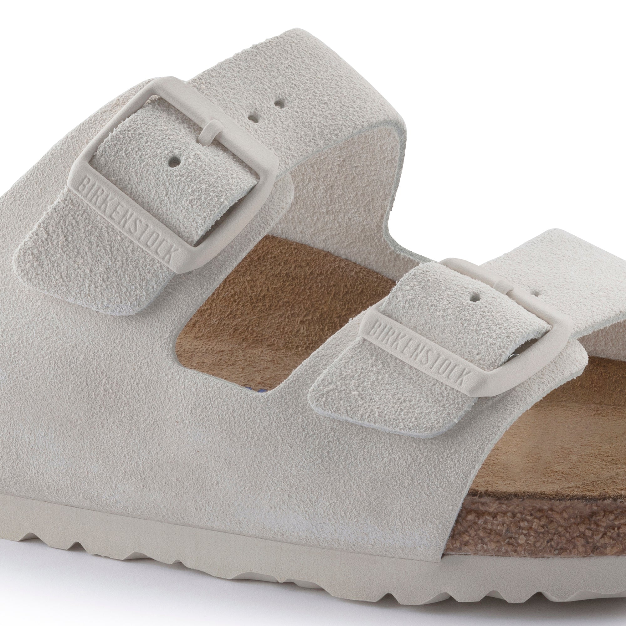 BIRKENSTOCK Arizona ホワイト 35 ナロー Birkenstock New w/ Box Arizona White Leather Soft Footbed