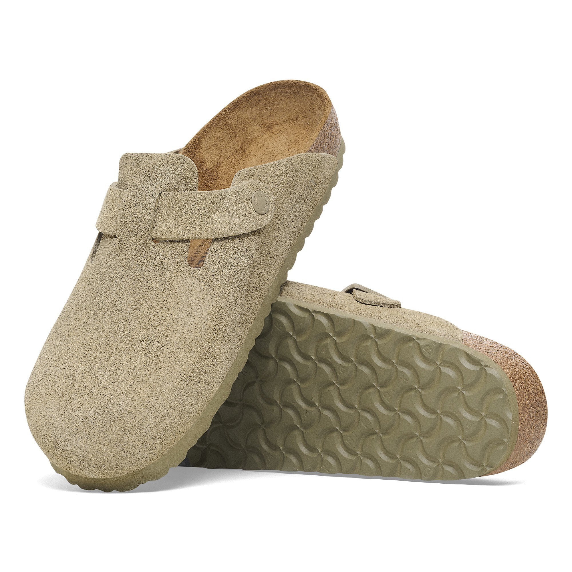 Boston Faded Khaki Suede