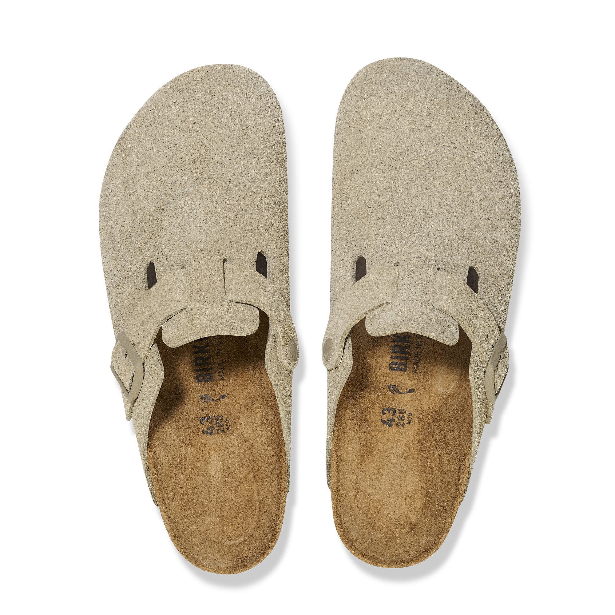 Boston Faded Khaki Suede