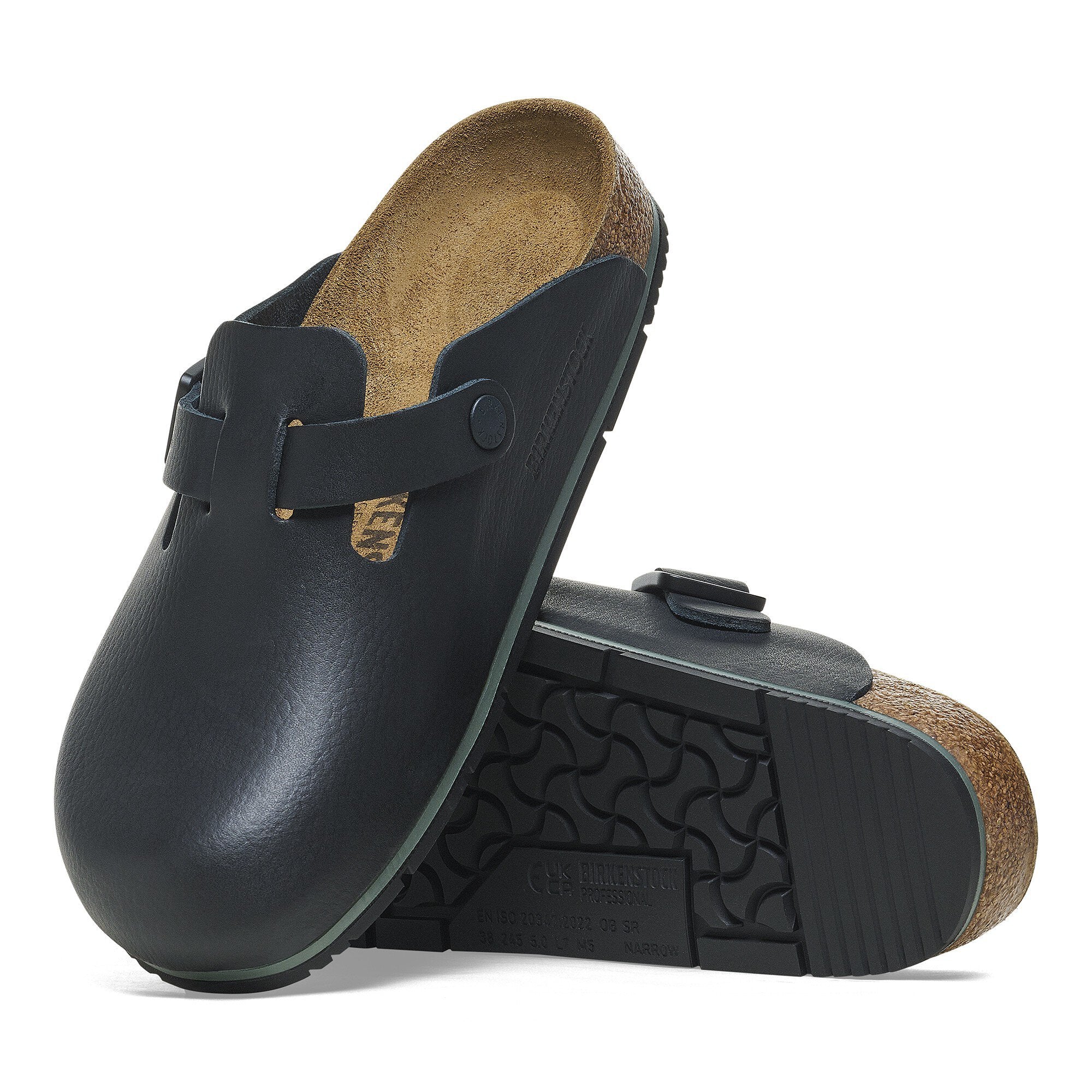 Birkenstock Men's Boston Pro (Black Leather) – Hansen's