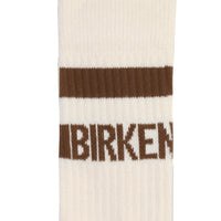 Cotton Crew Stripe Sock (Eggshell) detail