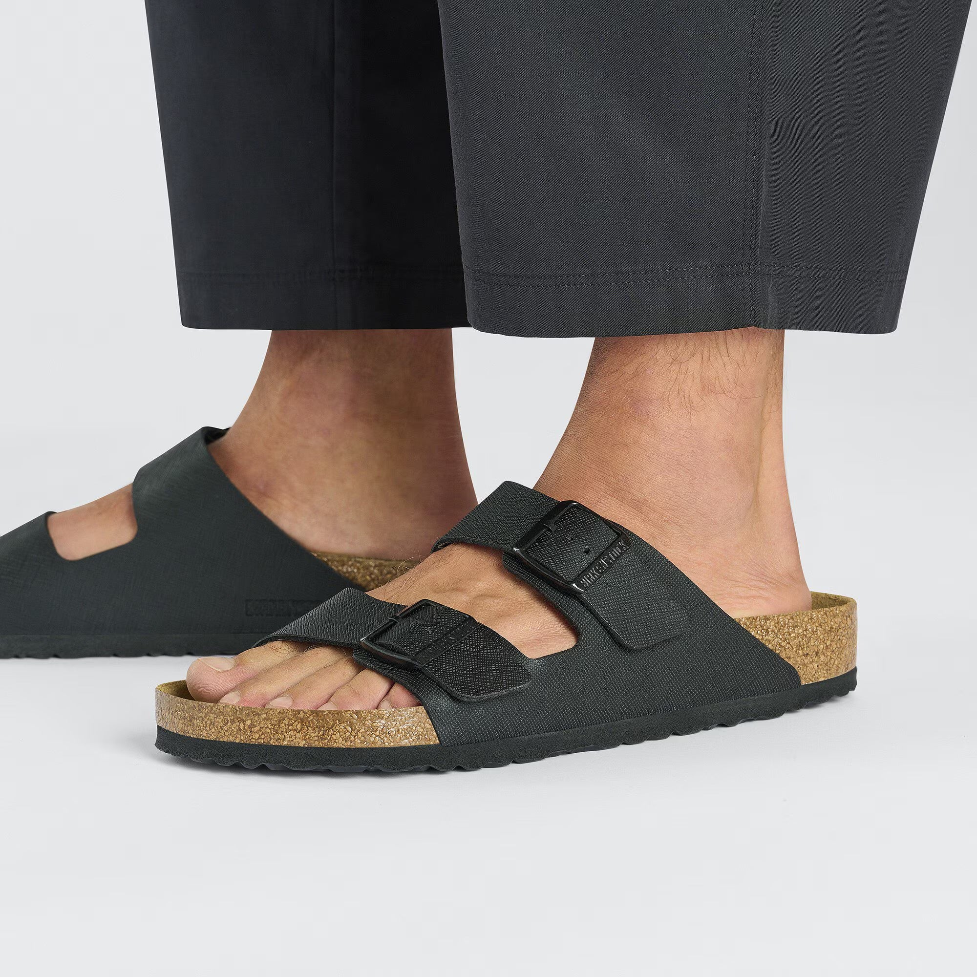 Birkenstock Arizona Saffiano (Black) – Hansen's