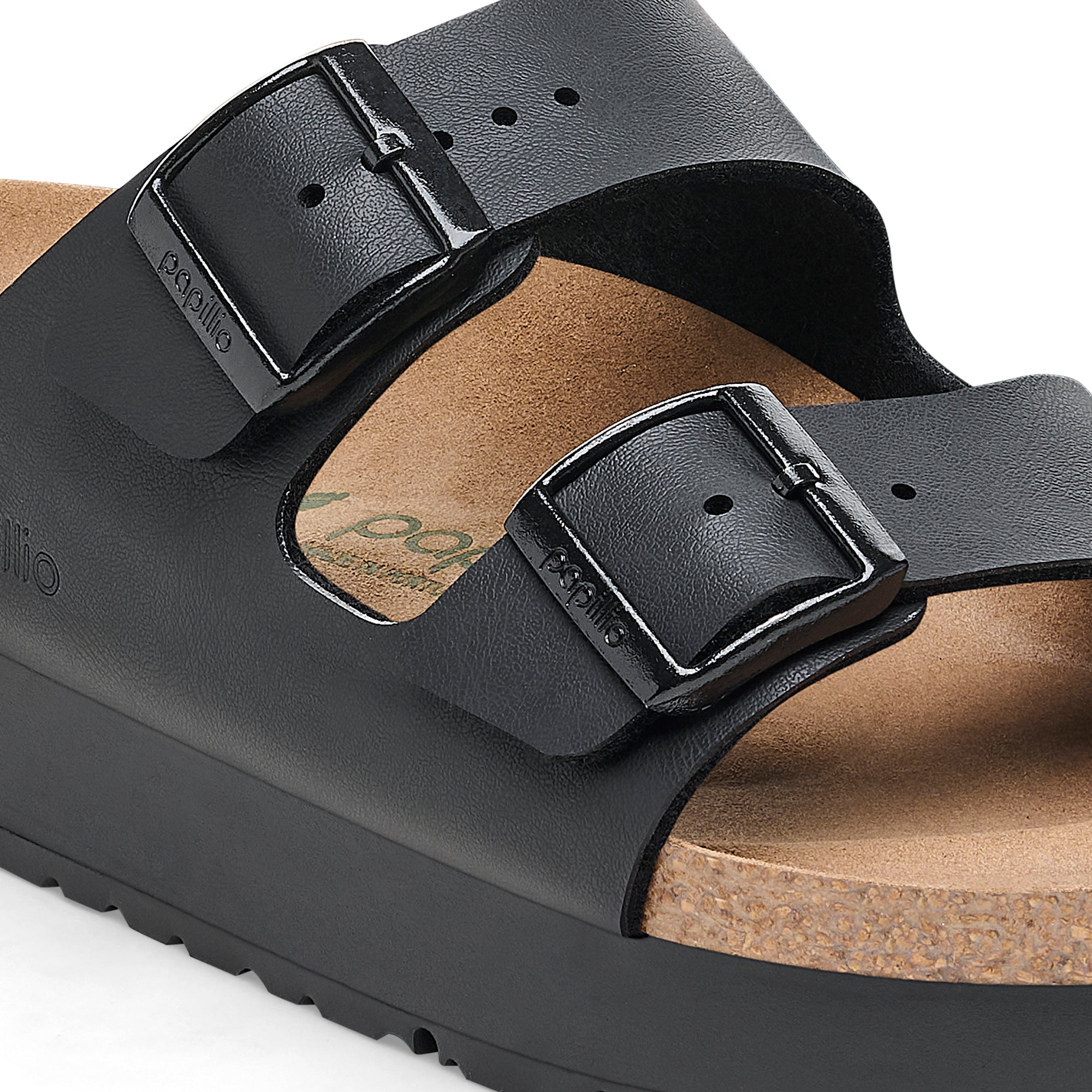 Birkenstock Papillio Arizona Flex Platform (Black) â Hansen's