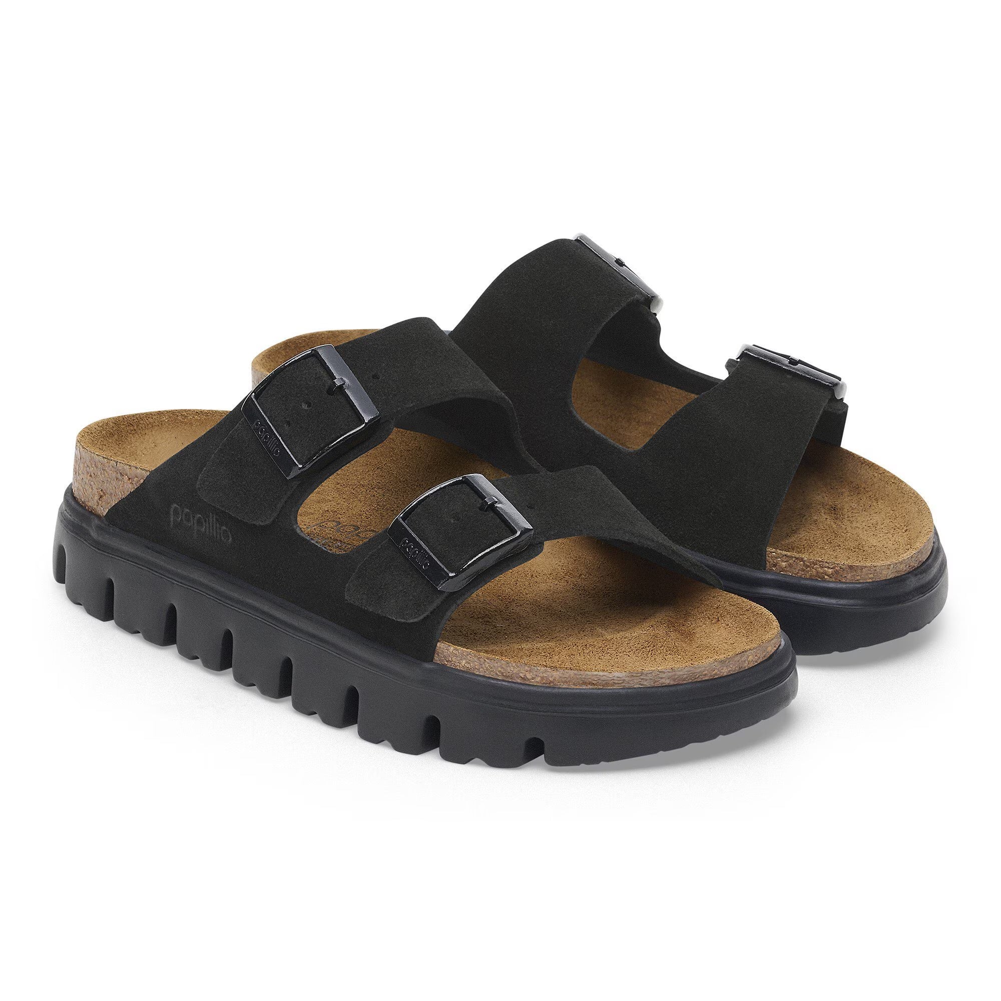 Arizona Chunky (Black Suede) pair