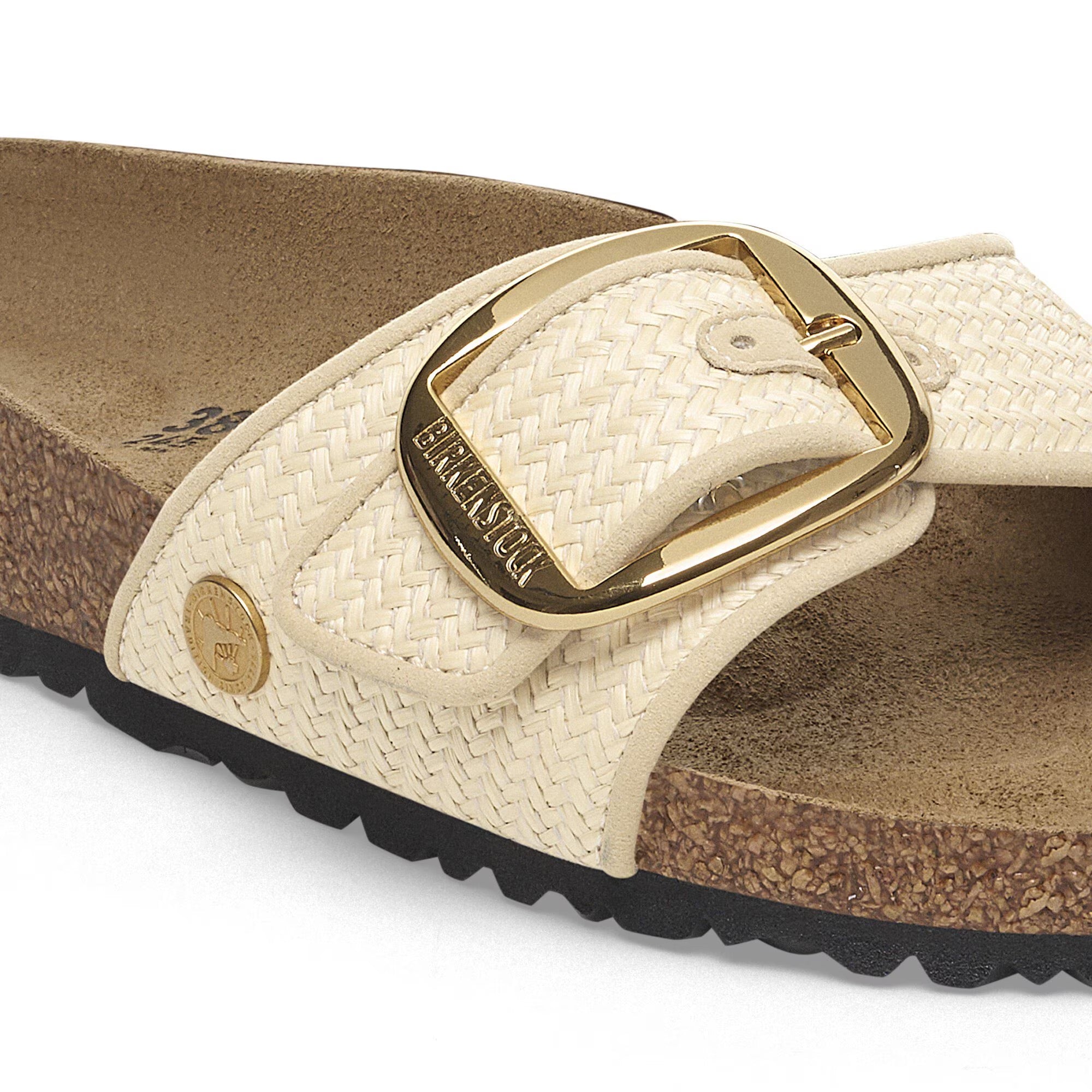 Madrid Big Buckle (Raffia Natural) detail