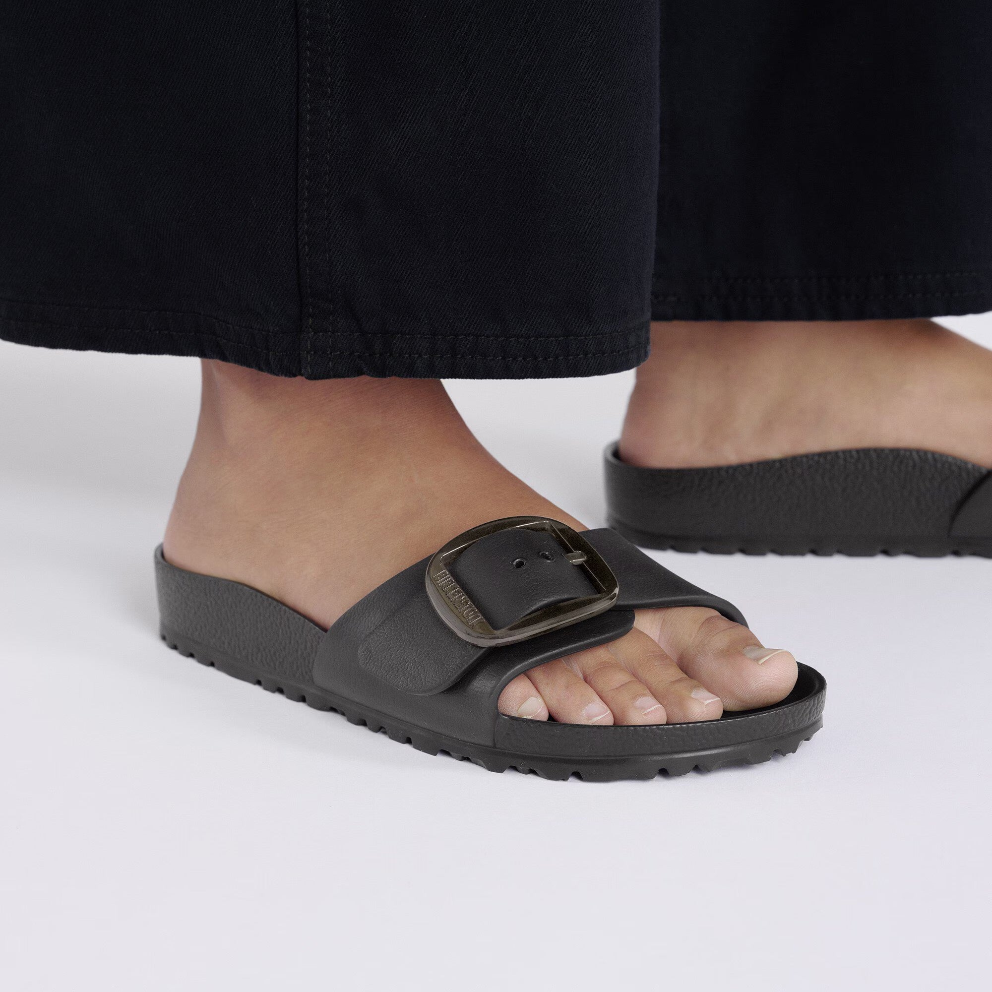 Madrid Big Buckle EVA (Black) when worn