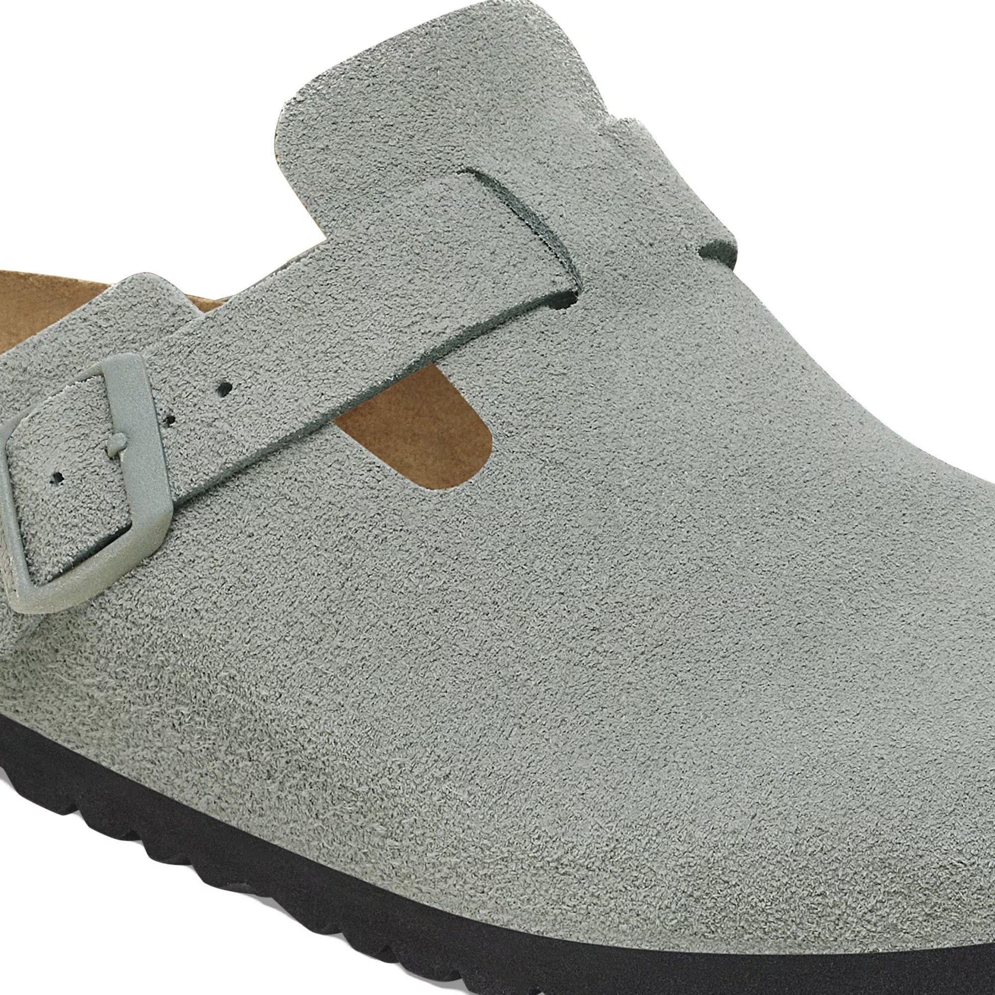 BIRKENSTOCK｜MULES (Boston BIg Buckle PURE SAGE (1029303 Boston Big Buckle Nubuck Leather Pure Sage | BIRKENSTOCK