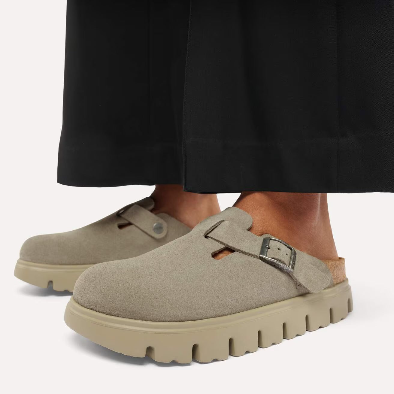 Women's Boston Chunky (Taupe) when worn