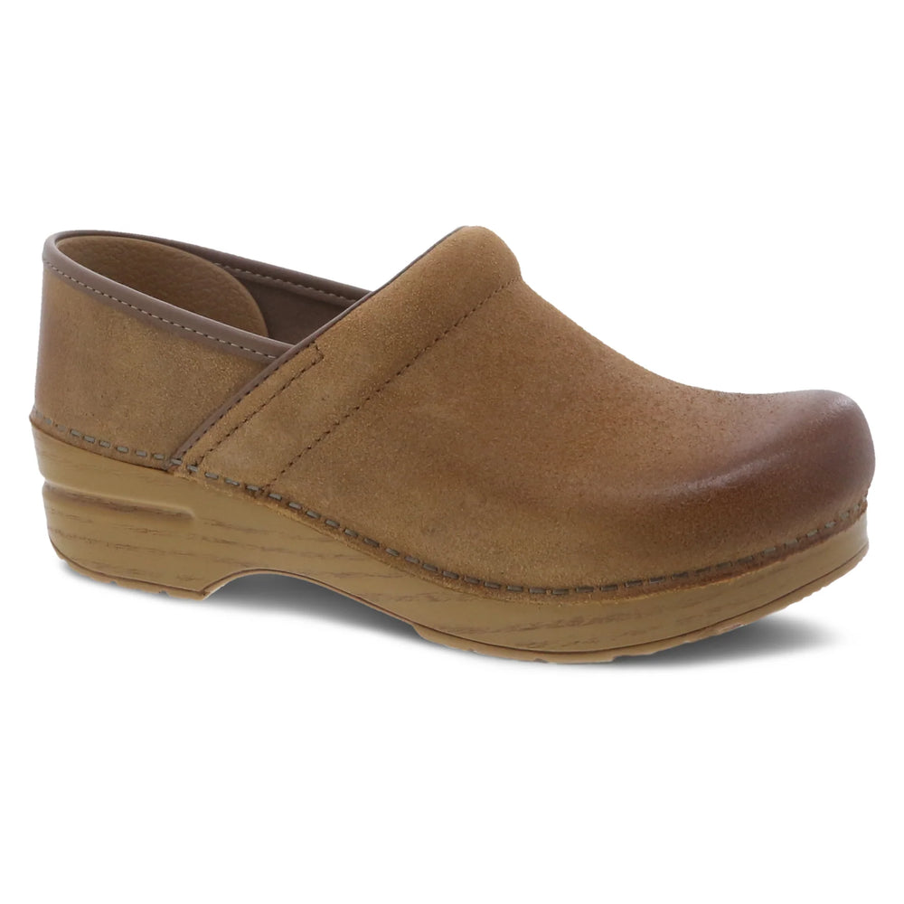Professional Tan Burnished Suede Classic Clog