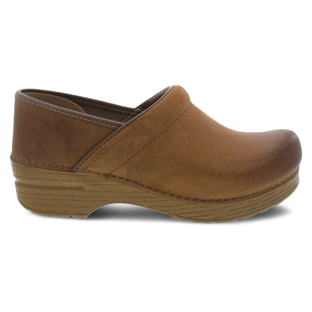 Professional Tan Burnished Suede classic clog