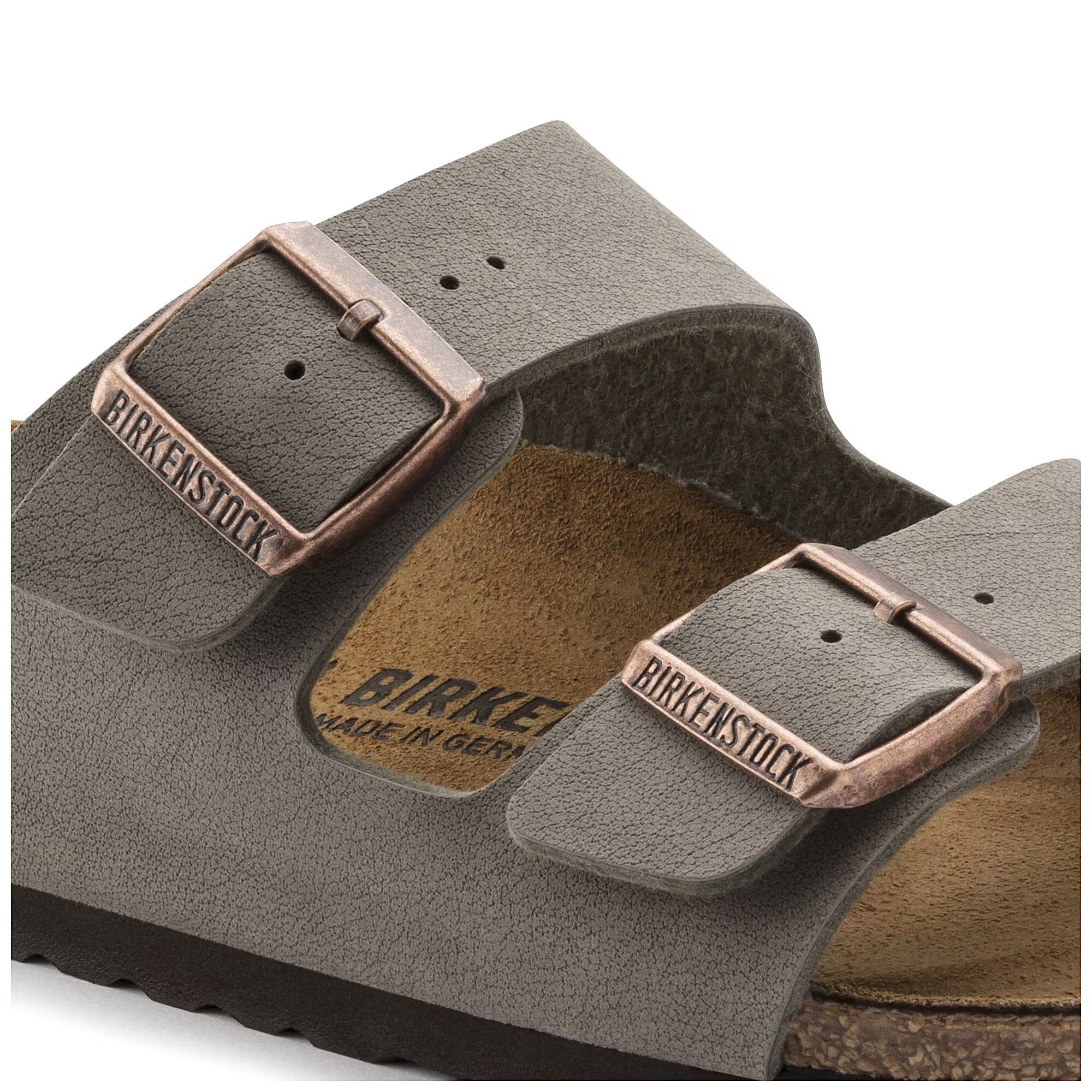 Birkenstock Arizona Birkibuc (Stone) – Hansen's