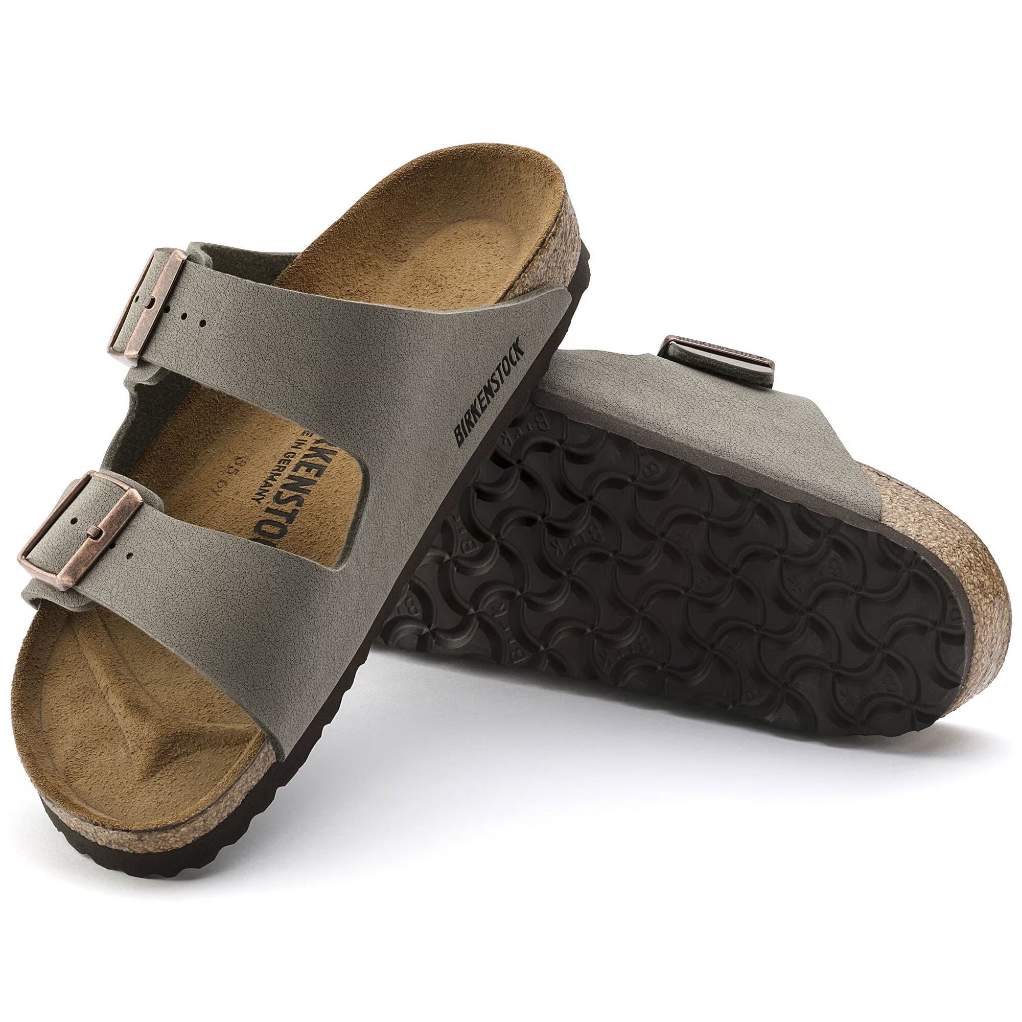 Birkenstock Arizona Birkibuc (Stone) – Hansen's