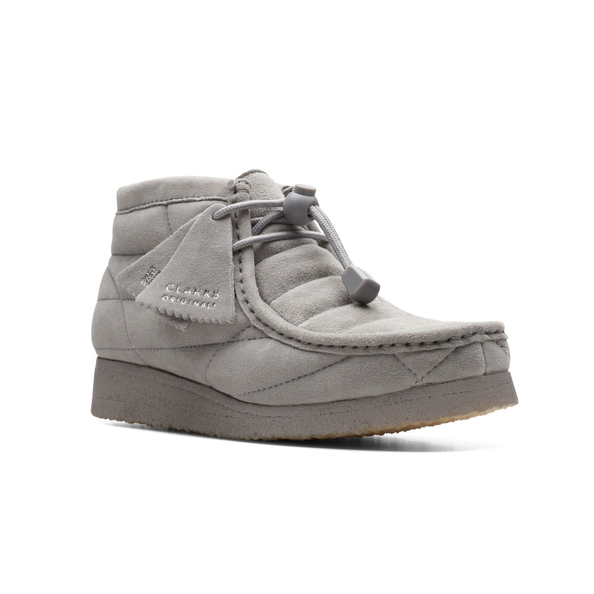 Clarks grey suede shoes deals