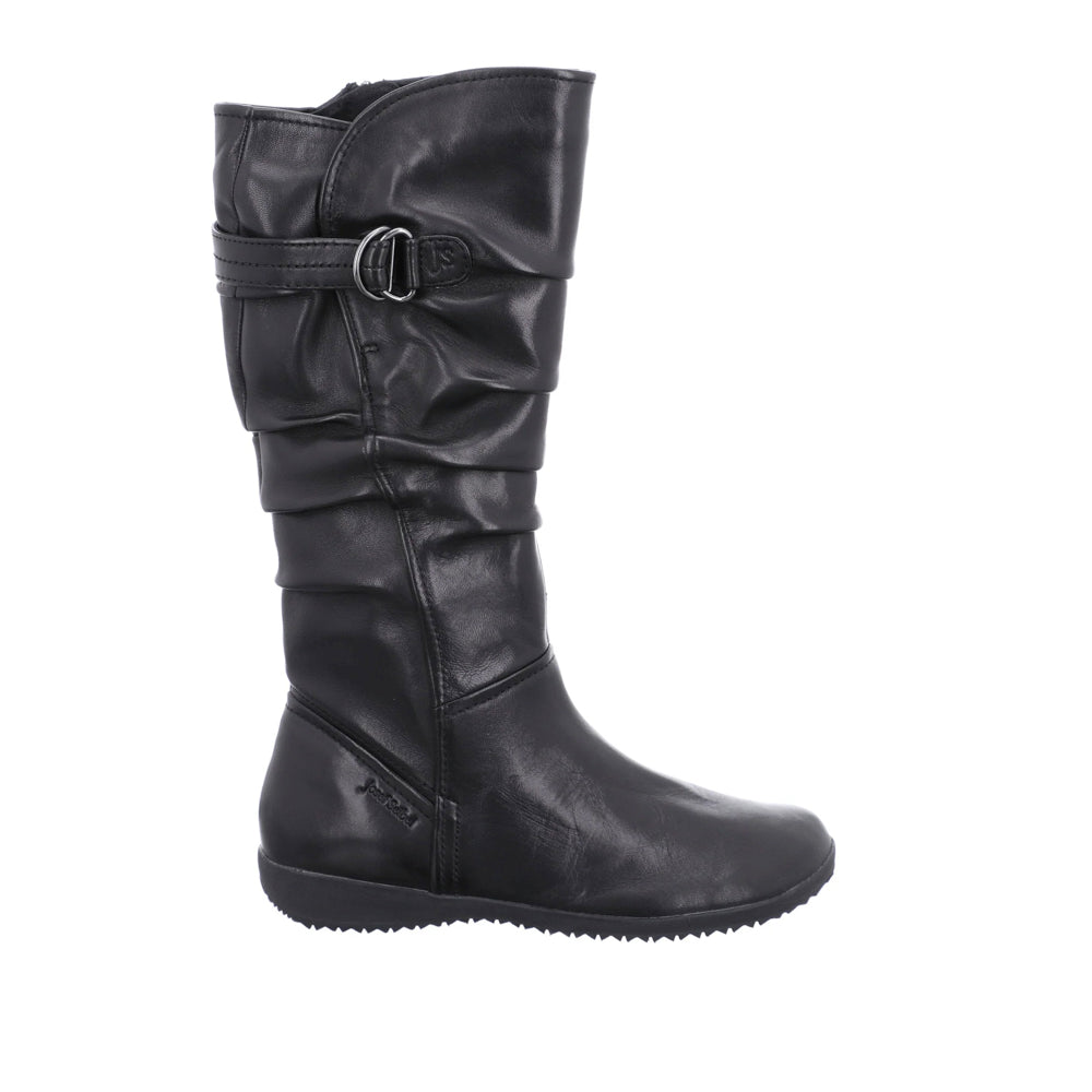 JOSEF SEIBEL Naly tall-shafted boot with a flat sole in black color