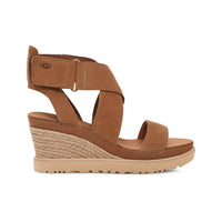 UGG Ileana Ankle wedge heel and an adjustable strap in chestnut color