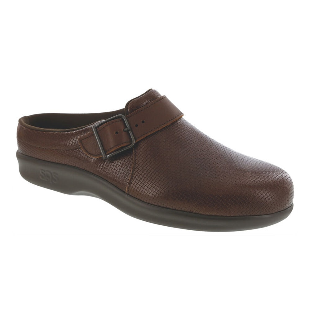 Women's Clog (Woven Brown) side