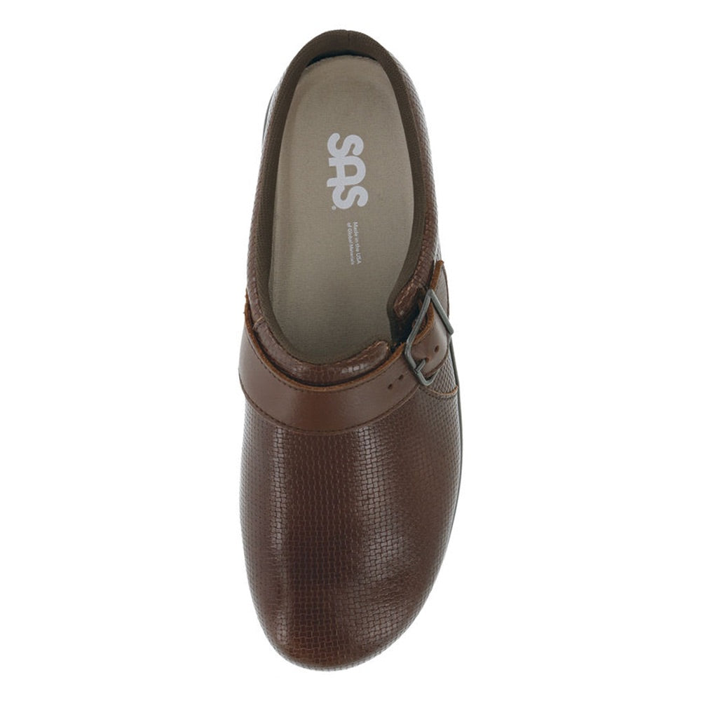 Women's Clog (Woven Brown) top