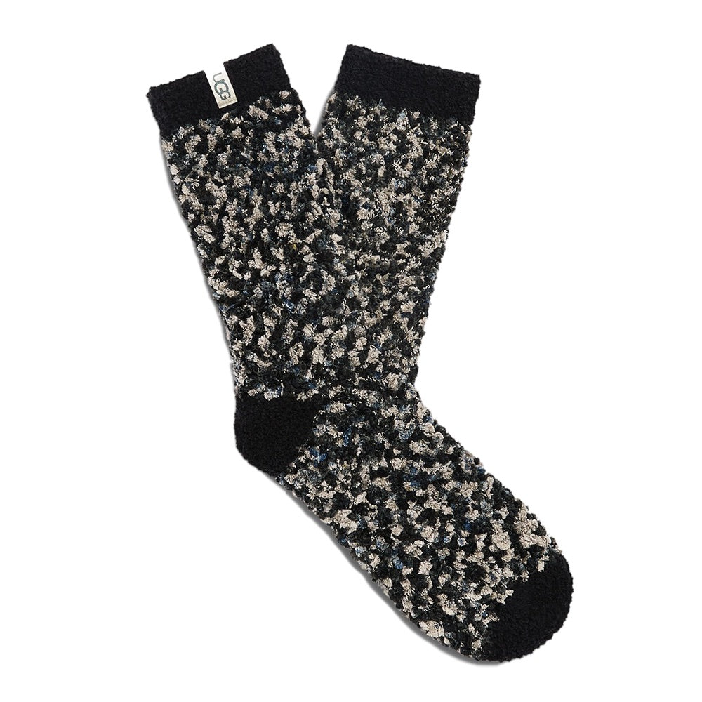 Cozy Chenille Sock (Black Grey)