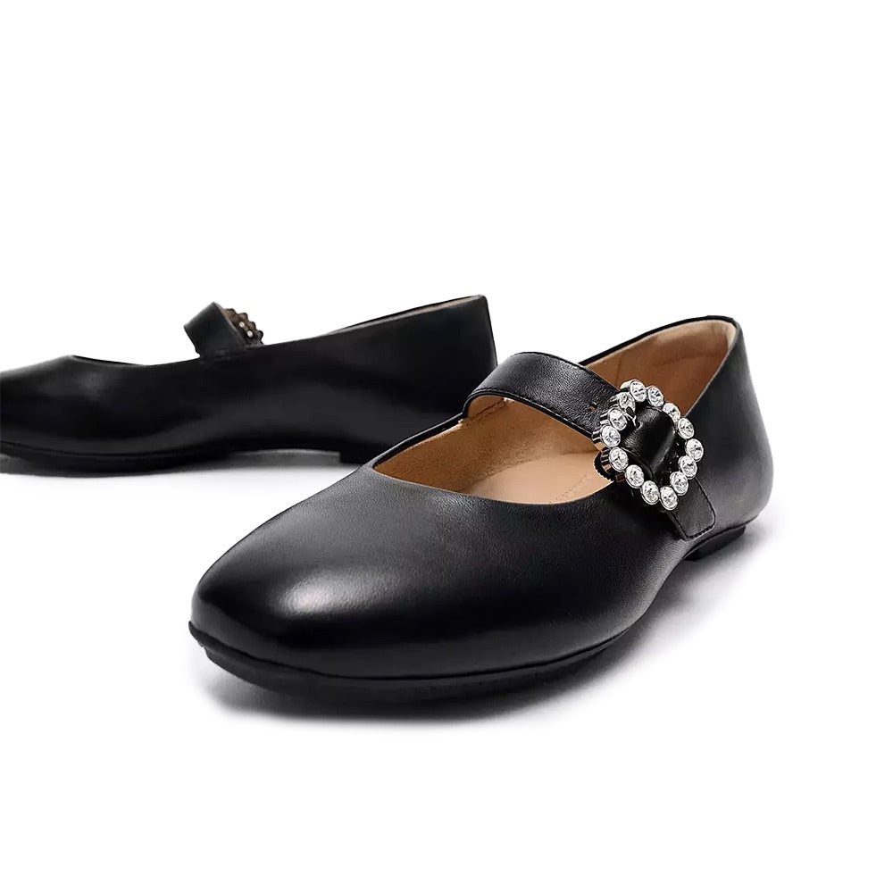 Delicato Crystal Mary Jane (Black) close-up
