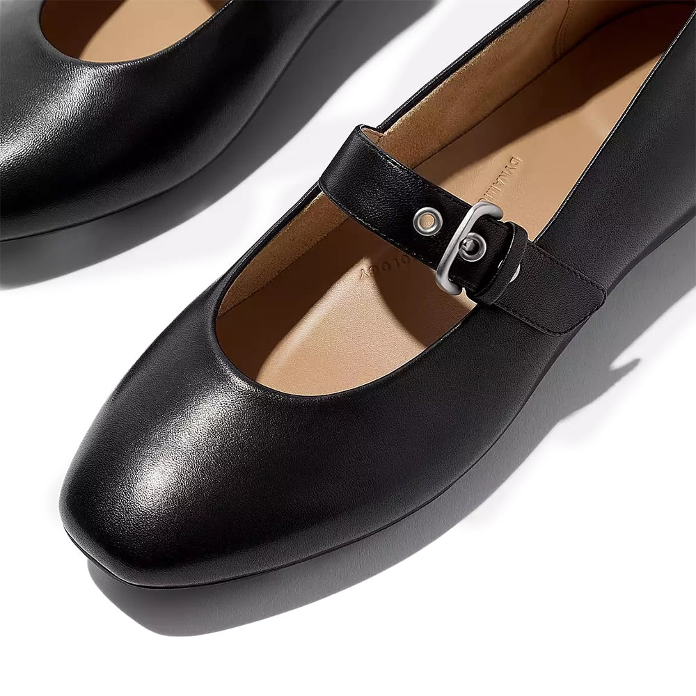 Delicato Mary Jane (All Black) detail