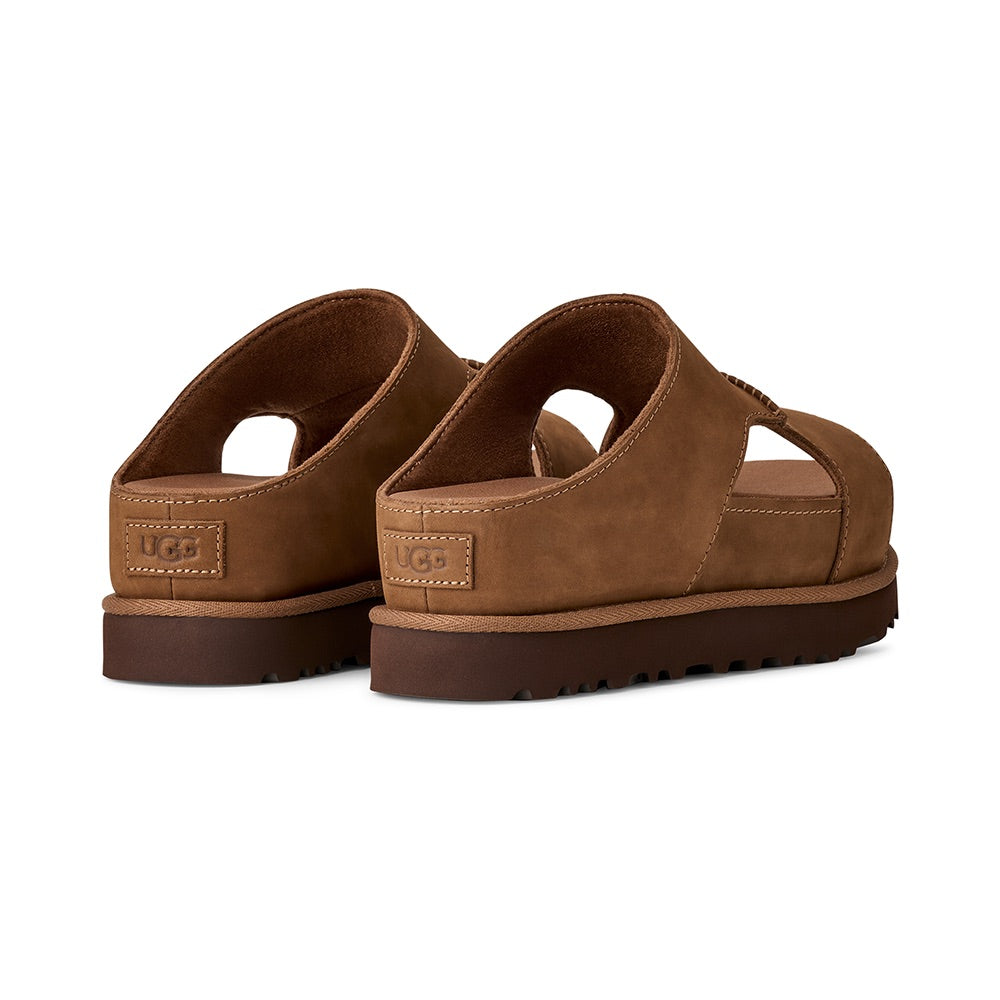 UGG Women's Goldenstar Hi Cutout Slide (Dark Chestnut) – Hansen's