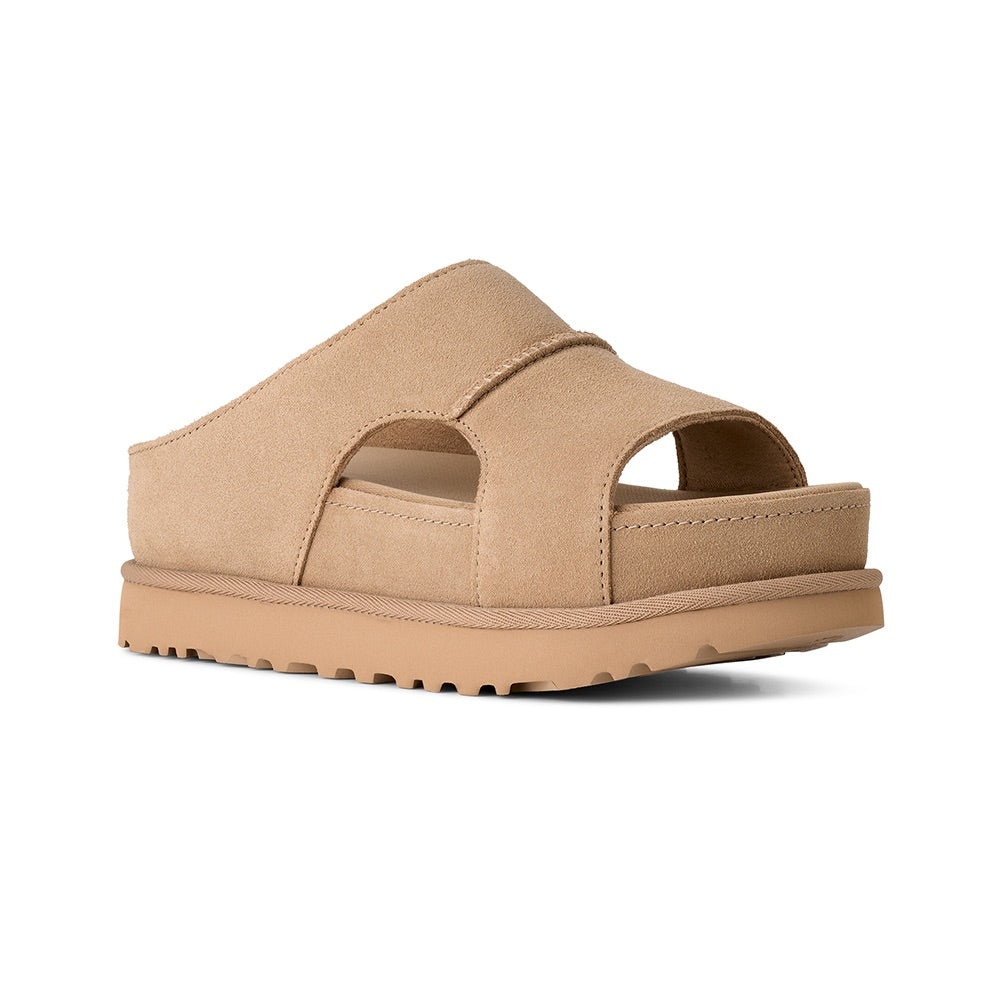 Women's Goldenstar Hi Cutout Slide (Sand) front