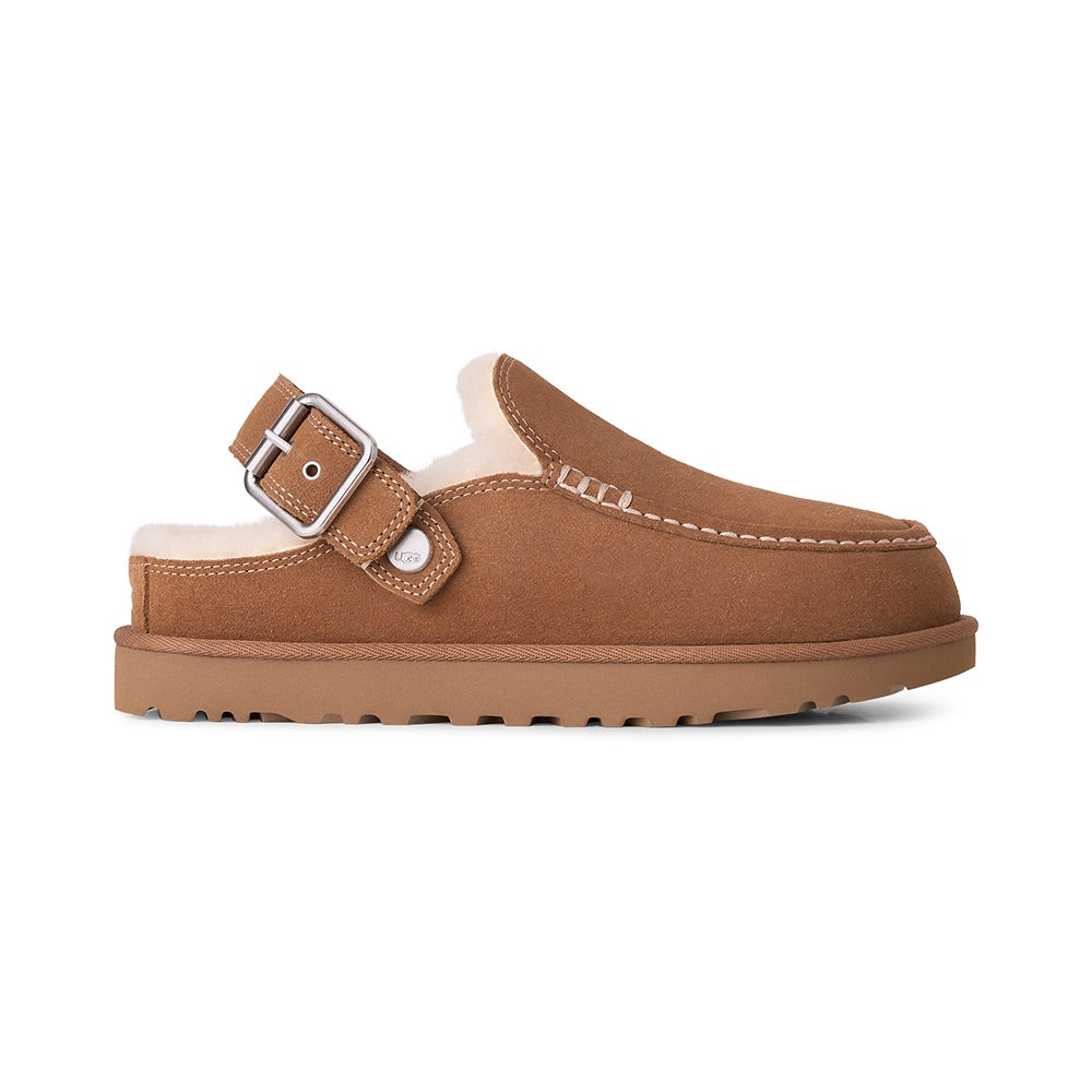 Goldenstar Evelina Clog (Chestnut) side