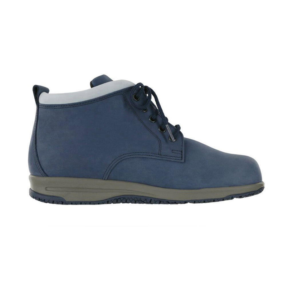 Gretchen Navy Laced Up Ankle Boot