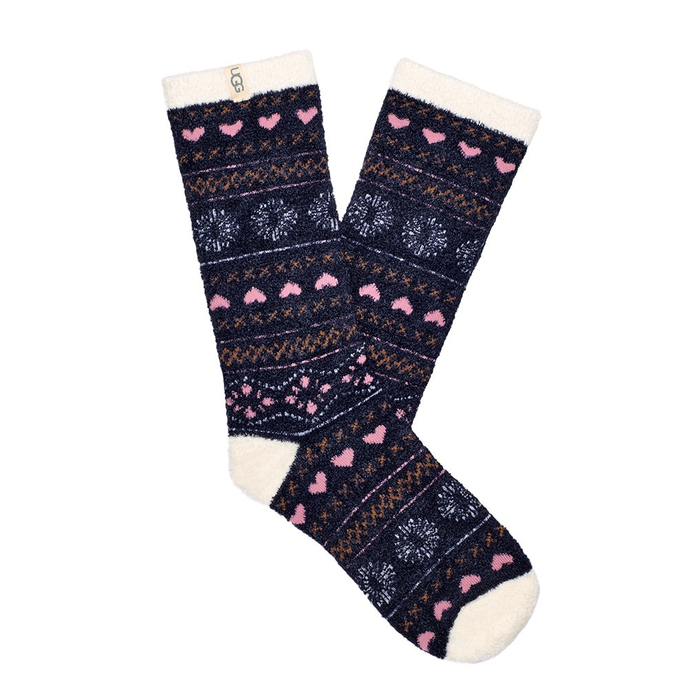 Leslie Graphic Crew Sock (Mariner Fairisle)