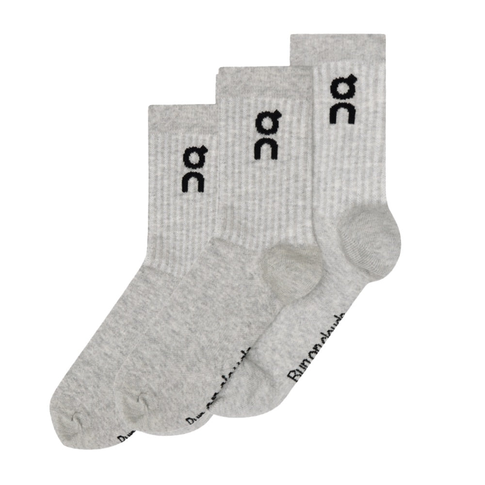 Logo Sock High (3 Pack) - Heather Gray