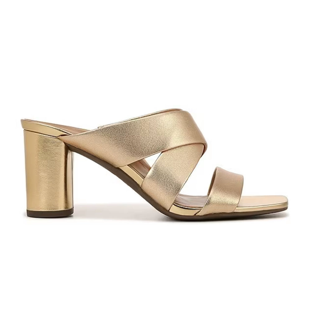 VIONIC Merlot Backless heeled sandal in Gold