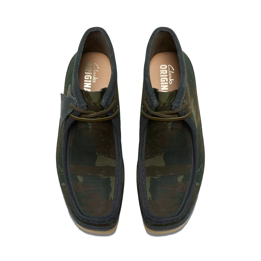 Men's Wallabee Boot Harajuku (Green Camo) top