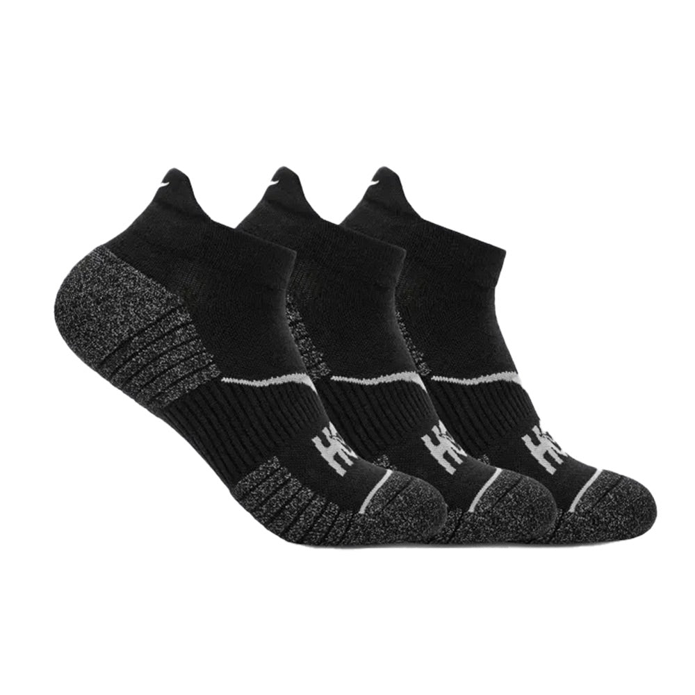 No-Show Run Sock (3-Pack) All Black