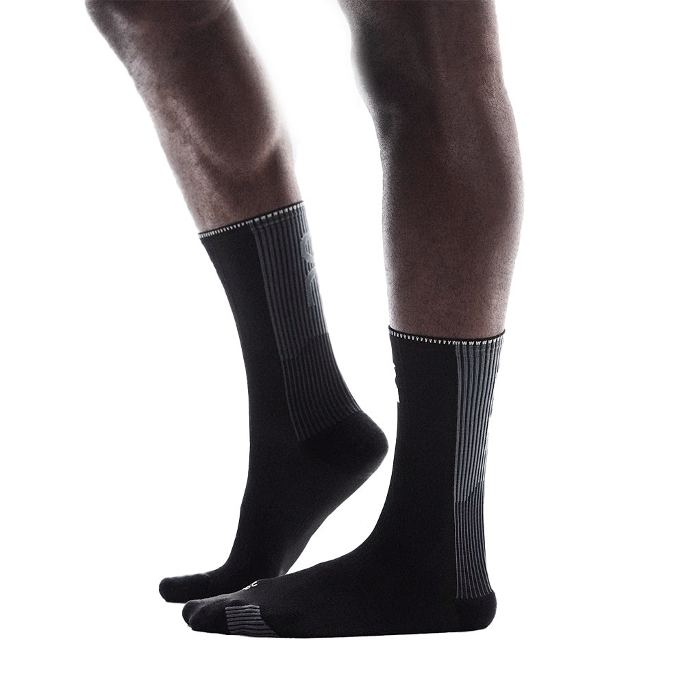 Performance Run Sock (Black Eclipse) when worn