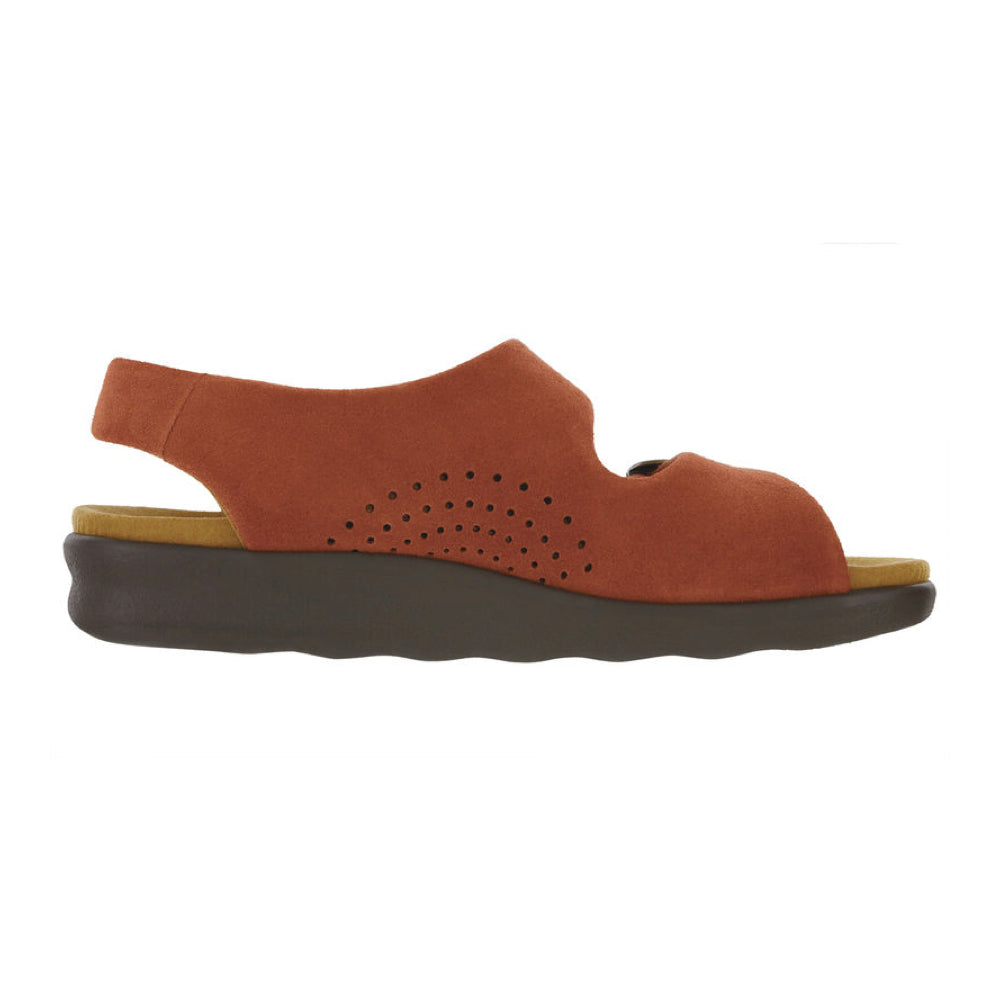 SAS Relaxed classic casual style and super soft comfort sandal in Rust